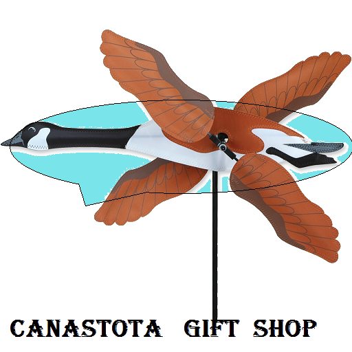 21875 Canada Goose: Whirligig Size: 19.75 in.X 3.75 in.        diameter: 18 in. upc #630104218751