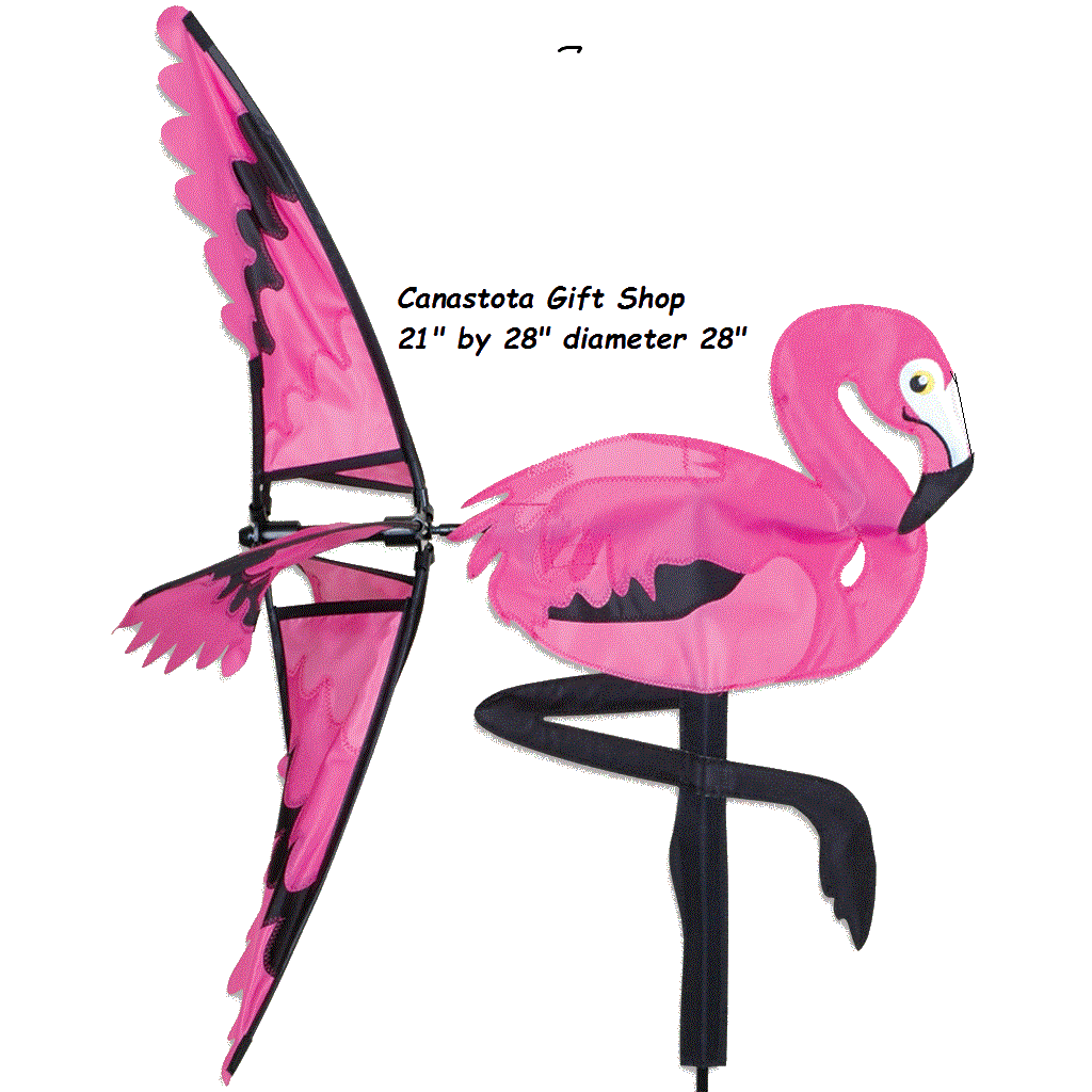 # 25009 : 21" Flamingo  Bird Spinners  upc#  630104250096
