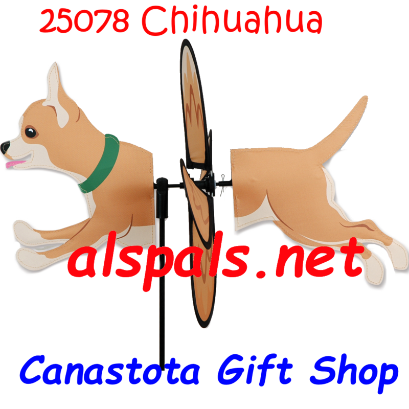 #25078 : Chihuahua   Petite & Whirly Wing Spinner   upc# 630104250782 17.25" by 10.25" ​