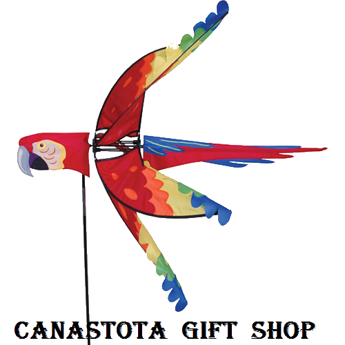 # 25122 : 39" Scarlet MaCaw   Bird Spinners upc# 630104251222