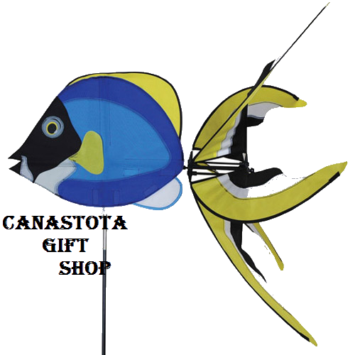 # 25442 : Powder Blue Surgeon Fish  Aquatic Life Spinners  upc #  630104254421