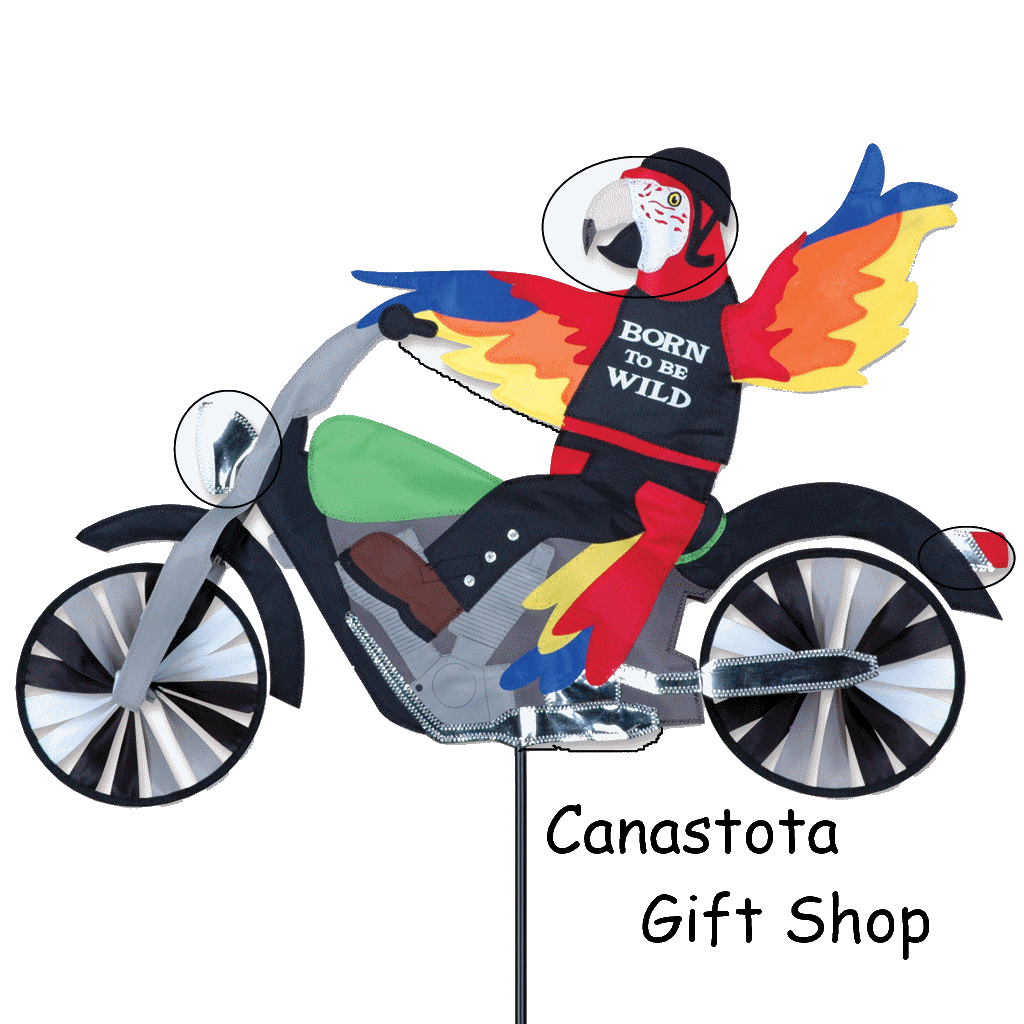 # 25673 : Biker Parrot  Party Animals  upc #  63010425673