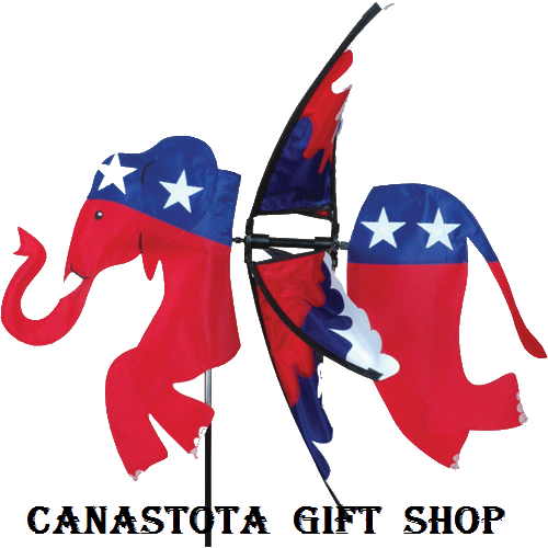 # 25925 : Republican Elephant  Flying Spinners  upc #  63010425925