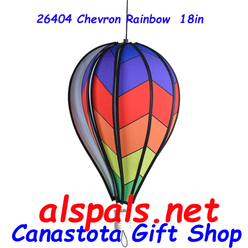 26404 Chevron Rainbow  Hot Air Balloon upc# 630104264048 18 inch diameter