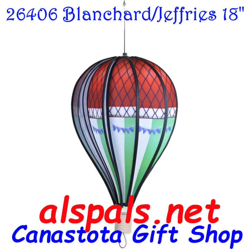 26406  Blanchard/Jefferies  Hot Air Balloon upc# 630104264062 18 inch diameter