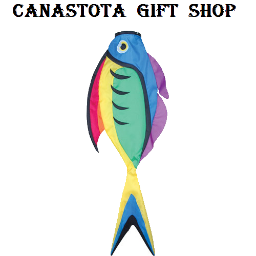 # 77734 : 52" Rainbow Surgeon   Fish Windsocks  upc #  63010477734